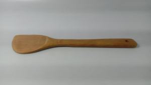 Juego de cucharas de madera para comer Utensilios de madera para cocina Cucharas de madera de teca natural de la India - Product Image 6