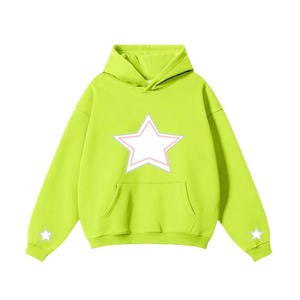 Sweat-shirt à capuche surdimensionné en molleton français de bonne qualité, 100% coton, à bas prix, avec logo personnalisé imprimé en relief pour hommes - Product Image 4