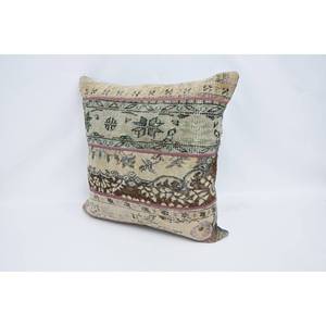 Beige Bohemian Kantha Patchwork Wool Pillow 28x28 Inch Cushion Woven Floral <b>Vintage</b> Print Portable Ball <b>Bedding</b> Floor Christmas - Product Image 4