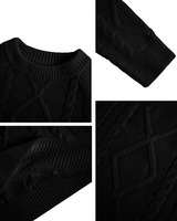 Pull en coton 100 % pour homme, design élégant, personnalisable sur le devant, respirant, anti-plis, séchage rapide, léger – Vente en gros pour l'hiver