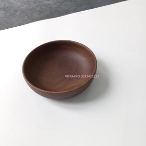 Saladier en bois d'acacia, prix de gros, couleur chocolat brun, diverses tailles, respectueux de l'environnement - Product Image 6