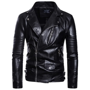 Chaqueta universitaria de cuero auténtico con letras de lana personalizada para hombre, chaqueta negra con parches y etiquetas de logotipos bordados en Color rojo para hombre - Product Image 1