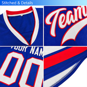 Maillot de hockey sobre hielo personalizado OEM de alta calidad uniformes impresión por sublimación transpirable secado rápido 100% poliéster logotipos de colores personalizados - Product Image 3