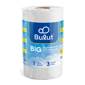 Servilletas de Papel Bulut de 3 Capas, Rollo de 12 Unidades, con Textura Suave y Logotipo de Bulut, Venta al por Mayor - Product Image 1