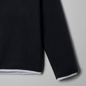 Sweat-shirt pour garçons avec logo personnalisé, prix d'usine, vêtements décontractés / couleur unie avec col montant et bouton pour la fermeture, prix de gros, OEM - Product Image 4