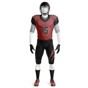 Conjunto de pantalones de uniforme de fútbol americano hecho a medida de calidad superior para adultos Mangas cortas transpirables Técnicas impresas de talla grande - Product Image 2