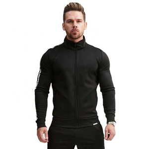 Venta al por mayor de chaquetas de talla grande para hombre con cuello levantado, ropa de trabajo informal con impresión de logotipo personalizado, ropa de abrigo de lana anticontracción - Product Image 1