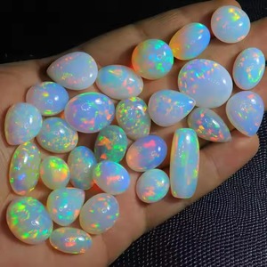Opale de feu Welo d'Éthiopie naturelle de bonne qualité, taille brillante, pierre précieuse en vrac, grande taille 5-8 carats MG-NU048 Mehrajudin Gems Indian - Product Image 1