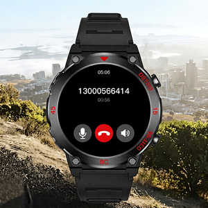 Montre connectée Sower avec écran tactile IPS de 1,52 pouce, Bluetooth, étanche, tracker de fitness extérieur avec moniteur de fréquence cardiaque, podomètre, boussole - Product Image 4