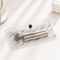 Sacs et étuis cosmétiques personnalisés en PVC, pochette de toilette transparente en PVC pour voyage, rangement de cosmétiques de salle de bain, sacs d'emballage de maquillage personnalisés