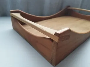 Handmade Eco Friendly Mango Wood Serving <b>Tray</b> Custom Size Bread <b>Basket</b> for Food Occasions and Table Decor on Sale - Product Image 5