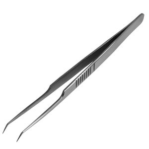 Pinzas de Acero Inoxidable Alemanas con Punta Curva para Extensión de Pestañas, Aplicación de Pestañas Postizas, Pinzas de Belleza para Pestañas - Product Image 1