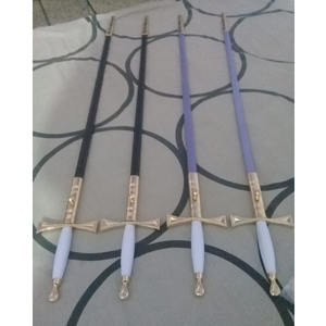 Épée des Templiers avec poignée noire et étui noir, étui maçonnique, épée maçonnique de haute qualité, fabriquée à la main, personnalisée - Product Image 2