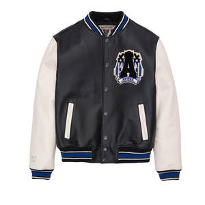 Chaquetas Avirex para hombre con bordado de fabricante OEM para ropa de calle chaqueta de cuero Avirex de alta calidad y precio económico para hombre - Product Image 1