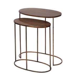 Muebles Metal Diseño hecho a mano Mesa de anidación Proveedor mayorista Mesa de anidación de metal Muebles de lujo para el hogar y hoteles - Product Image 6