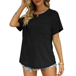 T-shirt de longueur moyenne pour femmes Dernières manches courtes à imprimé ample Mode Plus Size T-shirt pour femmes Vêtements - Product Image 1