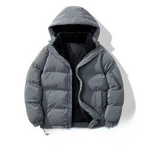Unisex Winter Thickened Warm Puffer <b>Jacket</b> Casual Trendy Solid Color <b>Long</b> Outerwear for <b>Men</b> Women Couples Formal Stand Cotton - Product Image 5