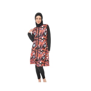 Comfortable Quick Dry Eco-Friendly Spandex/Nylon Long Sleeve Modest <b>Swimwear</b> <b>Muslim</b> Women Full Coverage Sporty Islamic Style - Product Image 2