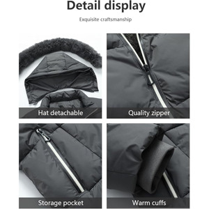 Modern Women's Winter Cropped Puffer Jacket Zipper Fabric Breathable Windproof Insulated Fashion-Forward Design Plain Dyed - Product Image 5