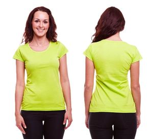 Camiseta Ecológica 100% Algodón Orgánico para Mujer, Cuello Redondo, Manga Corta, Lisa, Anti-Pilling, Transpirable y de Secado Rápido - Product Image 2