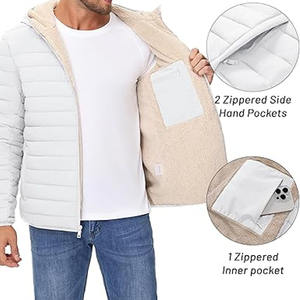 Vestes pour hommes Veste coupe-vent personnalisée de haute qualité pour hommes Veste à bulles matelassée brillante pour hommes en hiver téléchargée par Dress Sports - Product Image 5