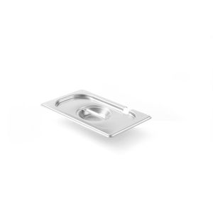 Tapa Gastronorm HENDI con Ranura para Cuchara para GN 1/4 265x162mm, Línea de Contenedores y Almacenamiento de Alimentos para Cocina - Product Image 1