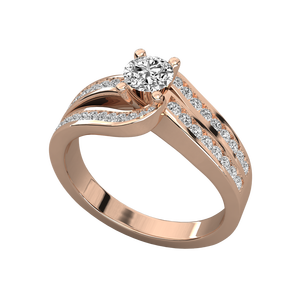 Anillo Solitario de Oro de 9K con Diamante Brillante Cultivado en Laboratorio - Product Image 5