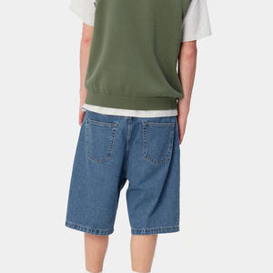 Pantalones cortos de mezclilla transpirables informales de moda de verano para hombre personalizados con logotipo bordado lavado ligero OEM algodón Etiqueta Privada personalización - Product Image 5