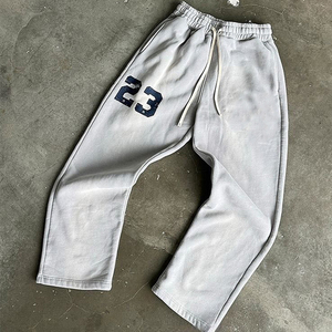 Pantalons de sport décontractés pour hommes 2025, légers, respirants, à séchage rapide, taille élastique, vente en gros, personnalisables, amples, de style jogging, droits - Product Image 2