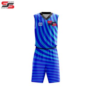 Uniformes de basket-ball réversibles imprimés par sublimation personnalisée fabricant nouveauté conception uniformes de basket-ball sportif - Product Image 3