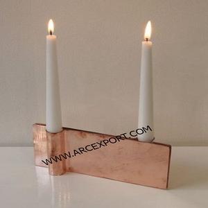 Bougeoir en cuivre en métal de qualité supérieure pour la décoration de la maison bougeoir Design Unique support fantaisie pour accessoires d'éclairage - Product Image 3