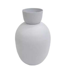 Hot Selling Living Room Decorative <b>Table</b> Top Glass Flower Vase <b>Matt</b> Green Colour for Floor Wall Customized - Product Image 5