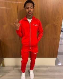 Ropa deportiva con logotipo personalizado de alta calidad, gimnasio, Fitness, tecnología, chándales de entrenamiento polar, conjunto de dos piezas para hombre, chándal, traje para correr para hombre - Product Image 4