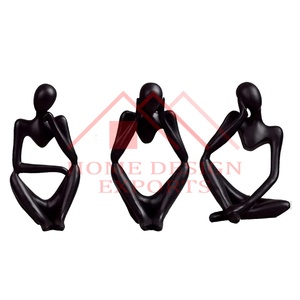 Escultura de aluminio de la mejor calidad, escultura de figura humana para sala de estar, escultura de figura humana chapada en Metal, superventas - Product Image 6