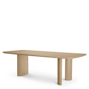 Harmonie S Natural Oak Veneer Dining <b>Table</b> Modern Design <b>Solid</b> <b>Wood</b> Living Room Furniture for Home or Hotel Use - Product Image 4