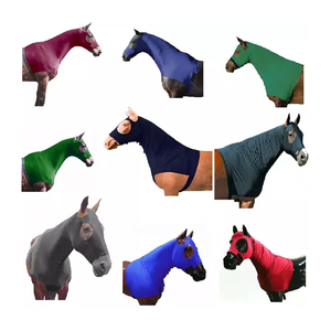 Capuche d'équitation personnalisable de haute qualité Cou complet Stretch Tailles réglables Tack de cheval de haute qualité - Product Image 4