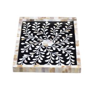 Bandeja Decorativa de Nácar Blanco para Dátiles de Ramadán, Bandeja de Servicio para Eid, para Chocolate, Postres y Aperitivos, Venta al por Mayor - Product Image 3