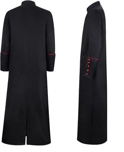 Batas de clero de alta calidad, precio de fábrica, venta al por mayor, diseño OEM ODM, uniformes cómodos transpirables - Product Image 3