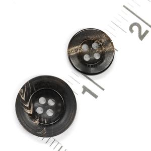 Botón Natural de Cuerno de Búfalo al por Mayor, Acabado en Blanco para Accesorios de Ropa, Alta Calidad - Product Image 3