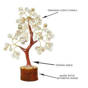 Figurine d'arbre Gomti Chakra faite à la main de meilleure qualité Décoration en cristal de guérison naturelle Vastu Feng Shui Protection de la richesse pour l'Inde - Product Image 3