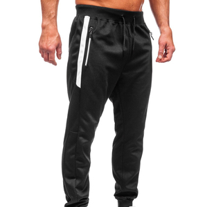 Pantalons de jogging tendance pour hommes en molleton uni avec taille élastique, cordon de serrage, motif 3D, tissu de leggings pour l'automne et l'hiver - Product Image 3