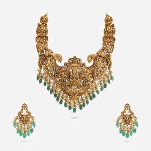 Wedding-Ready Vintage Gold Pendant <b>Necklace</b> - Product Image 1