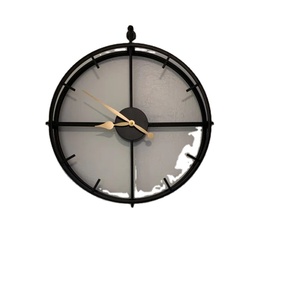 Nouvelle vente Art Style grande horloge murale en métal de luxe Vintage Antique ferme horloge décorative pour salon et décor à la maison - Product Image 1