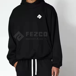 Survêtements à capuche d'hiver de coupe régulière pour hommes avec des motifs et des couleurs personnalisables 100% coton à séchage rapide et respirant - Product Image 3