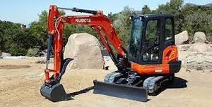 Mini-excavatrice Kubota U27-4, excavatrice sur chenilles, cabine fermée, chenilles en acier, excavatrice Kubota à vendre - Product Image 2
