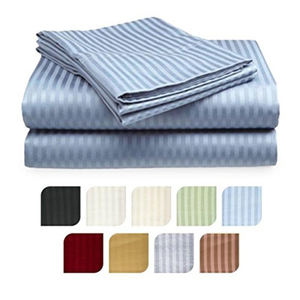 OEM Custom Logo High Quality Woven Cotton Solid Bed Sheets Queen/<b>King</b> <b>Size</b> Cotton Filling Home Use Low Price Sale - Product Image 3