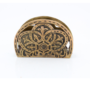 New Design Brass Tissue Stand for Dining <b>Table</b> Decoration Accessories Manufacturer Brass Tissue Holder - Product Image 1