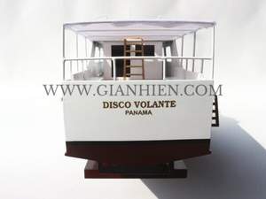 Gia Nhien Fabricant Approuvé Conception Personnalisée quantité minimale de commande Basse DISCO VOLANTE-PERLE BLANCHE PEINTE-BATEAU DE VITESSE EN BOIS - Product Image 3