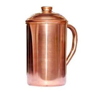 Pichet en métal en verre de 1.5 litres durable et écologique Paille de conception argentée polie brillante/mate pour boire - Product Image 1