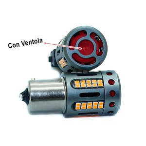 1156 BA15S P21W 100% Canbus 12V 21W efficace arancione gamba dritta lampada a Led con ventilatore In testa-auto e moto/luci e - Product Image 3